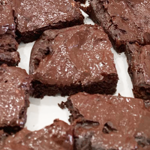 Finished protein brownies