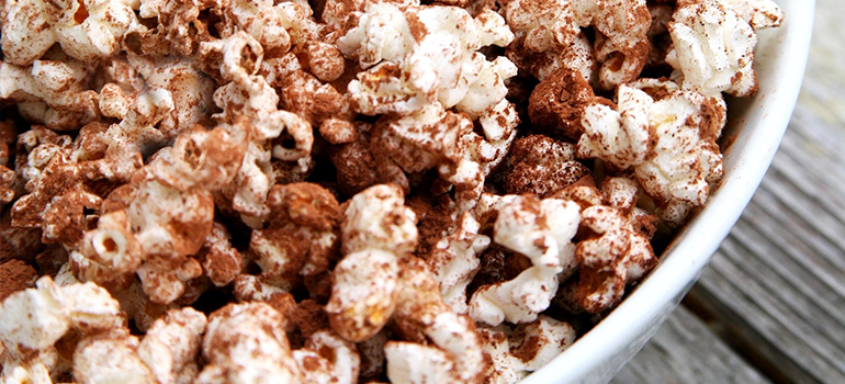 Healthy halloween snack - popcorn