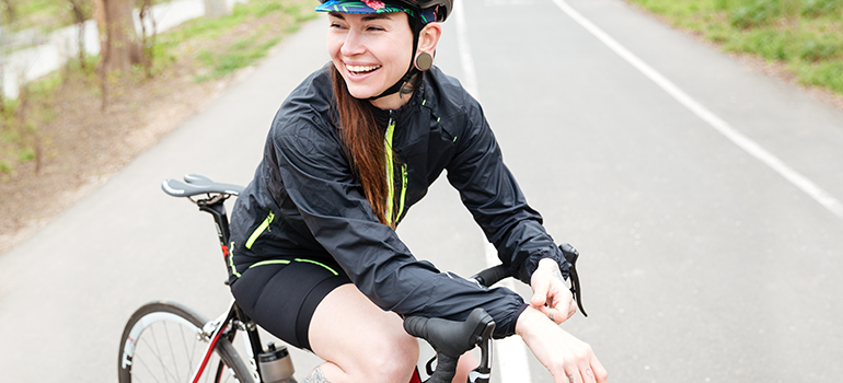 Burning calories biking